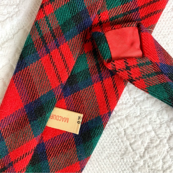 Lochcarron of Scotland MacDuff Tartan Plaid Wool Tie - Picture 8 of 14